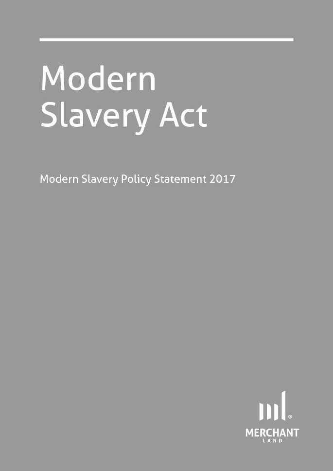 Modern Slavery Act Policy Statement 2017 cover