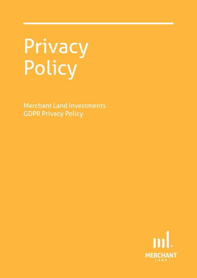 Merchant Land Investments GDPR Privacy Policy cover